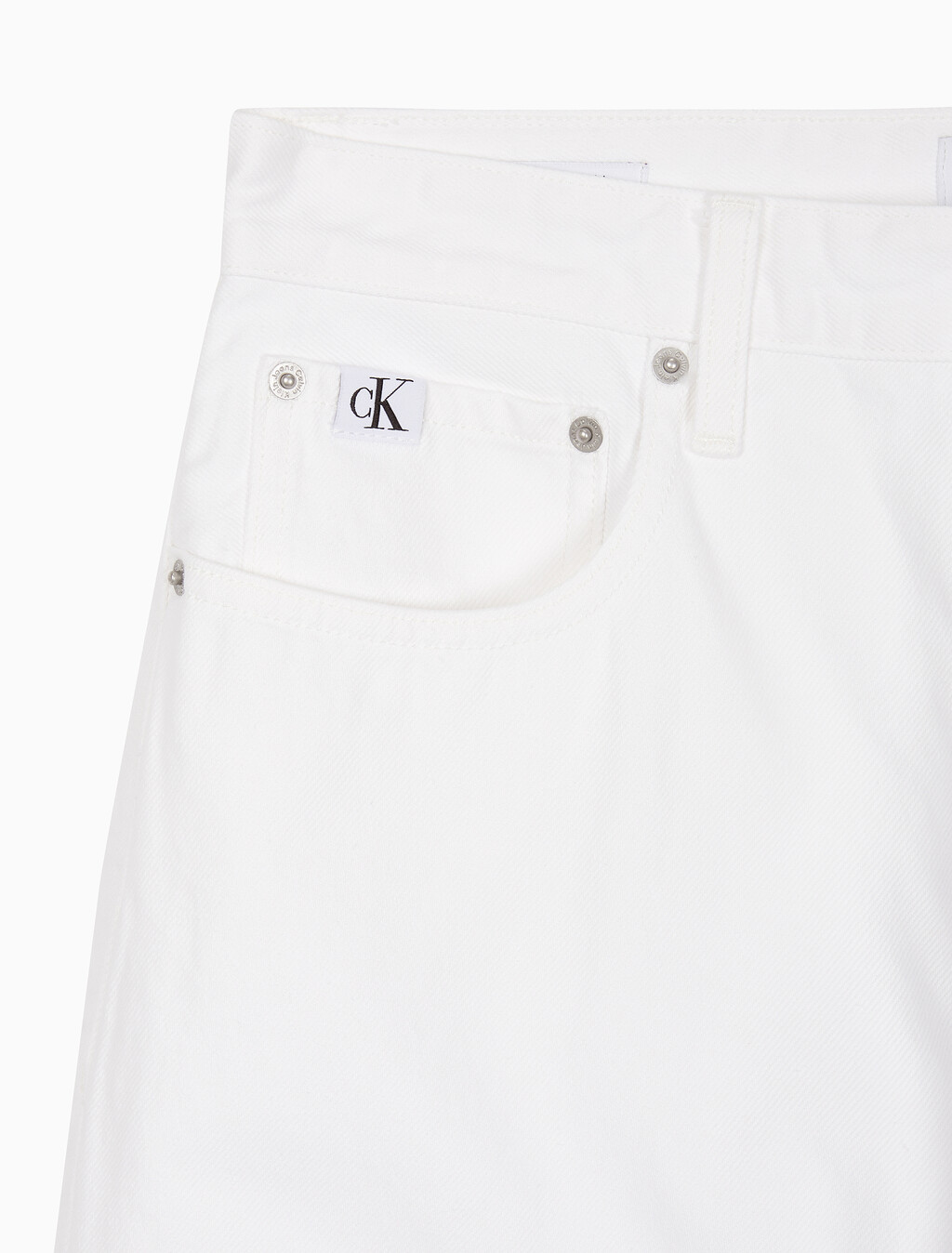 Buy 남성 어센틱 스트레이트핏 화이트 데님 in color CHALKY BLUE