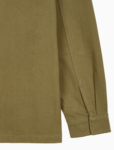Buy 남성 릴렉스핏 플란넬 오버셔츠 in color OLIVE