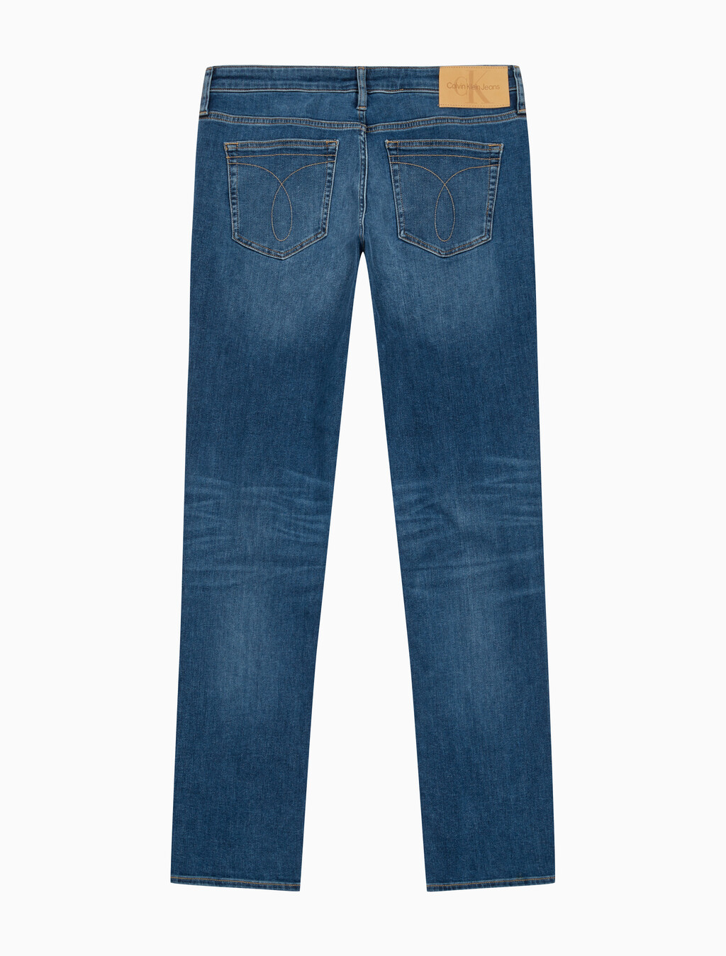 Buy 남성 바디핏 미드블루 이탈리안 데님 in color MID BLUE BACK EMBRO