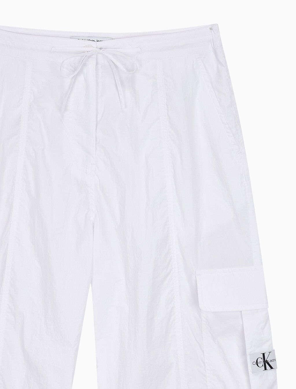 Buy 여성 소프트터치 화이트 카고 팬츠 in color BRIGHT WHITE