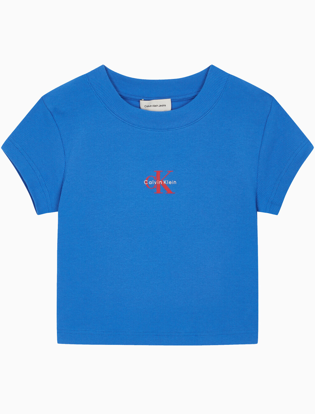 Buy 여성 모노그램 베이비 반팔 티셔츠 in color FRENCH BLUE