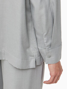 Buy 남성 울트라 소프트 플란넬 롱 슬리브 버튼 다운 in color GREY HEATHER