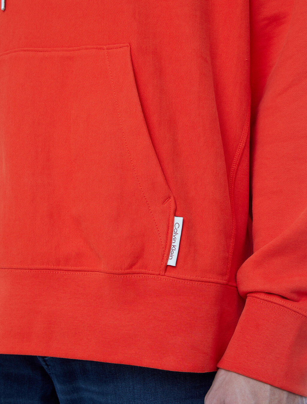 Buy 남성 오버핏 스웨이드 테리 후디 in color RED ALERT