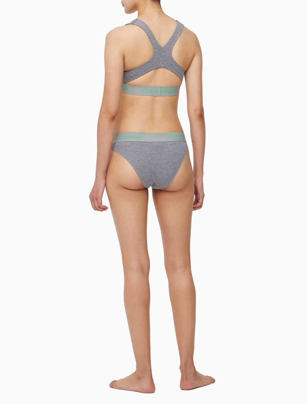 Buy 여성 에슬레틱 코튼 AF 라이틀리 라인드 브라렛 in color MEDIUM GREY HEATHER