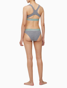 Buy 여성 에슬레틱 코튼 AF 라이틀리 라인드 브라렛 in color MEDIUM GREY HEATHER