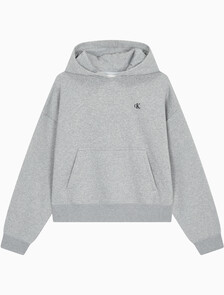 Buy 여성 아카이브 로고 플리스 후디 in color HEROIC GREY HEATHER