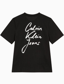 Buy 여성 그래픽 반팔 티셔츠 in color CK BLACK