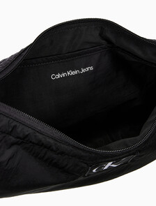 Buy 남녀공용 CKJ 시티 나일론 미디움 크리센트백 in color BLACK