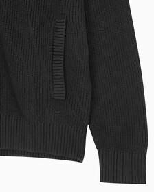 Buy 남성 립 집업 가디건 in color CK BLACK