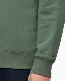 Buy 남성 레귤러핏 CK 뱃지 로고 기모 스웨트셔츠 in color KHAKI