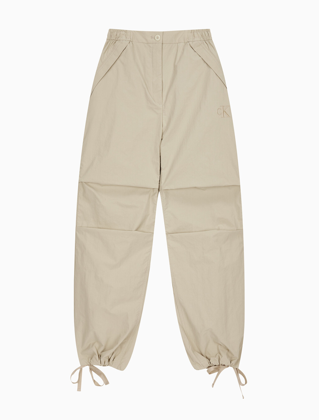 Buy 여성 크링클 나일론 파라슈트 팬츠 in color WHITE PEPPER