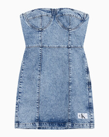 Buy 여성 코르셋 데님 드레스 in color 028A CHALKY BLU
