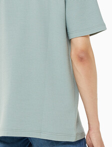 Buy 남성 시티 그리드 로고 반팔 티셔츠 in color KHAKI GREY