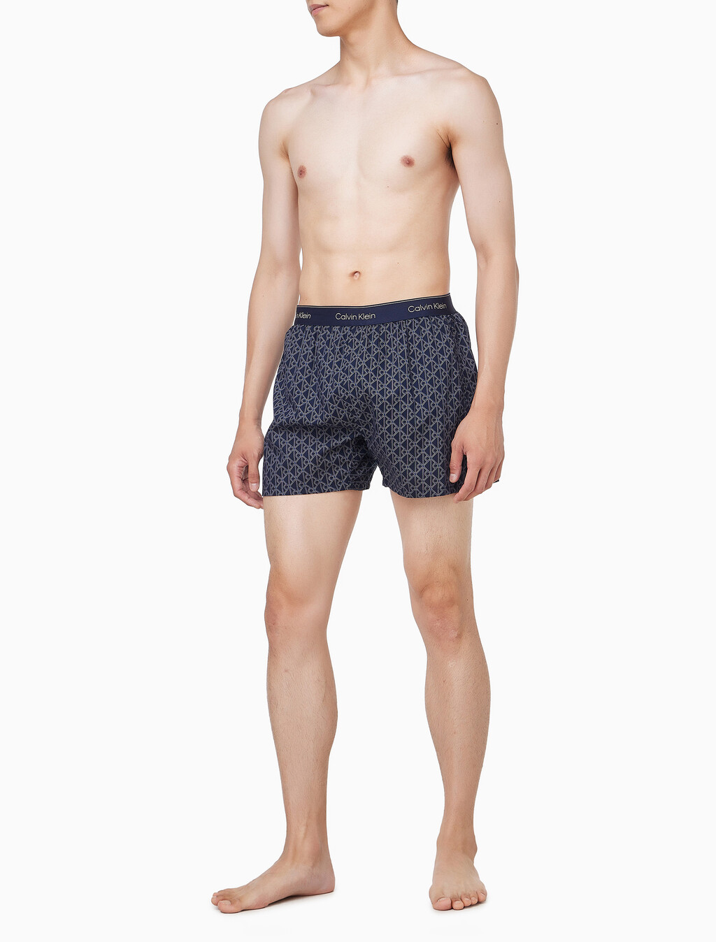 Buy 남성 코튼 포플린 박서 in color Navy