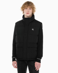 Buy 남성 에센셜 다운 베스트 in color CK BLACK