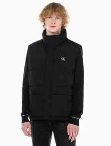 Buy 남성 에센셜 다운 베스트 in color CK BLACK