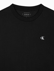 Buy 남성 헤비 코튼 아카이브 로고 긴팔 티셔츠 in color CK BLACK