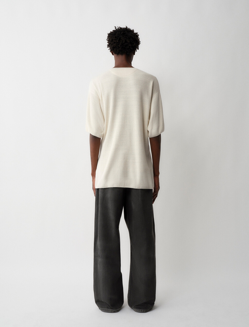 Buy CHRISTOPHER MENS KNIT TOP in color WHITE
