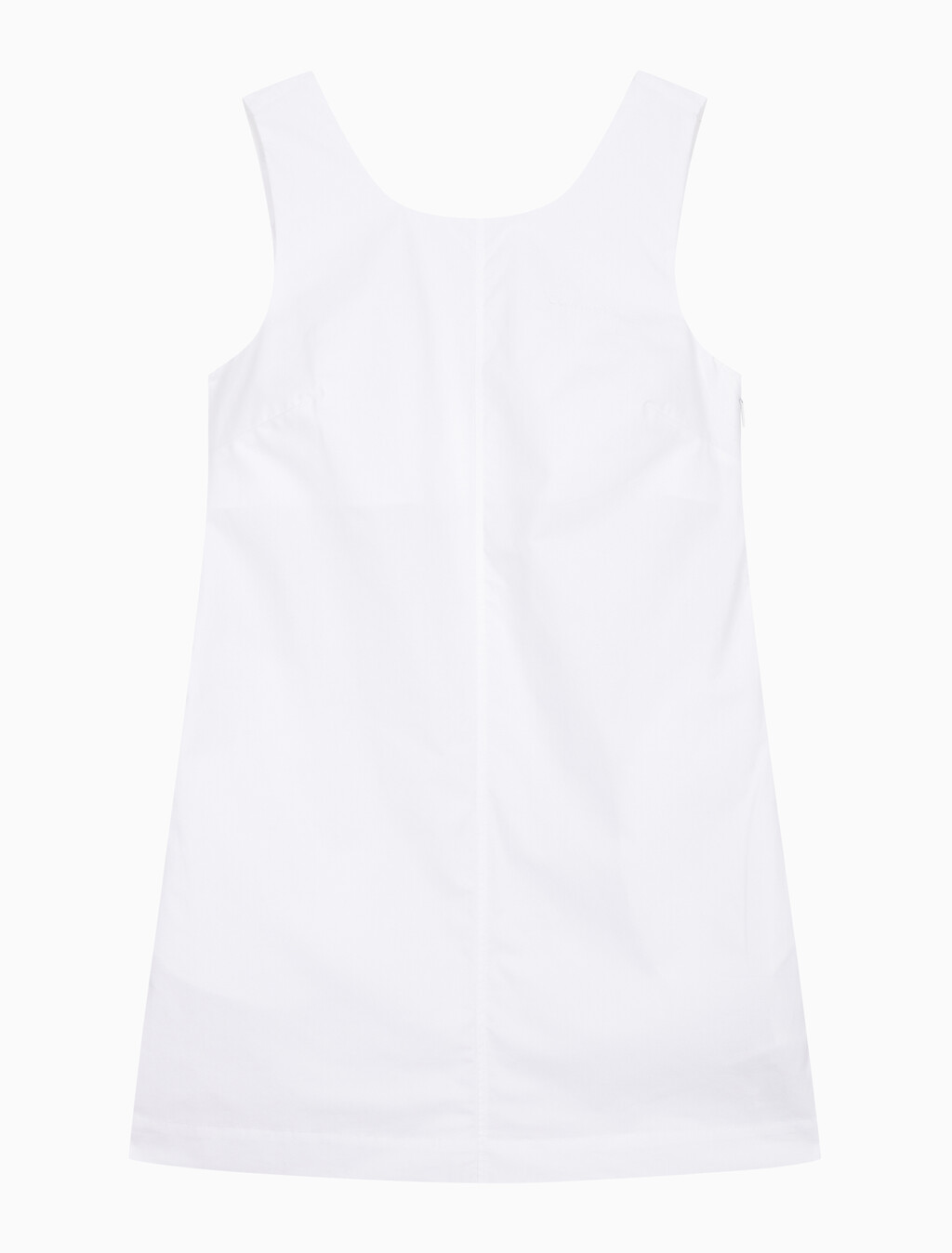 Buy 여성 포플린 슬리브리스 미니 드레스 in color BRILLIANT WHITE