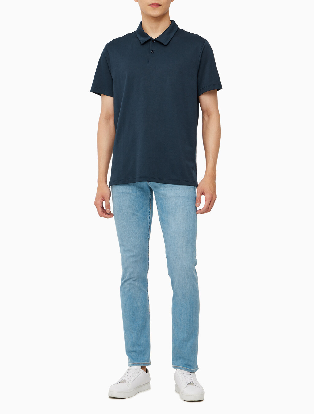 Buy 남성 기능성 클래식 폴로 반팔 티셔츠 in color DARK SAPPHIRE