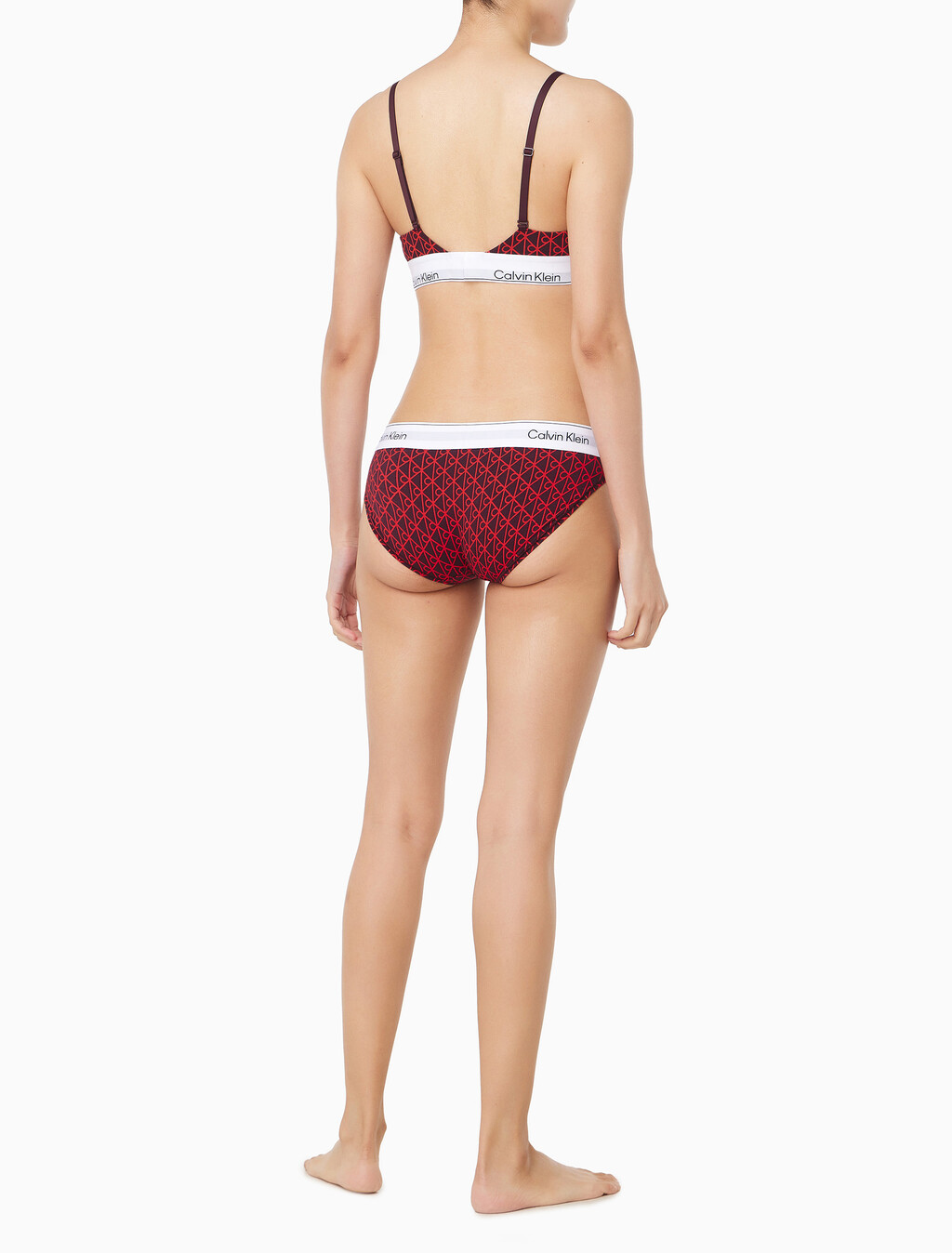 Buy 여성 아이콘 코튼 모달 AF 비키니 in color Red