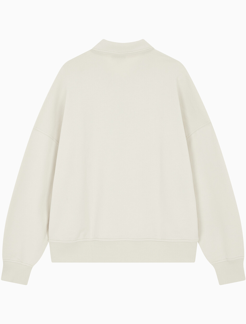 Buy 남성 릴렉스핏 하프 버튼 럭비 스웻셔츠 in color LIGHT BEIGE