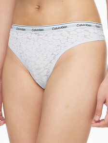 Buy 여성 CK 모던 레이스 하이레그 T팬티 in color LIGHT BLUE