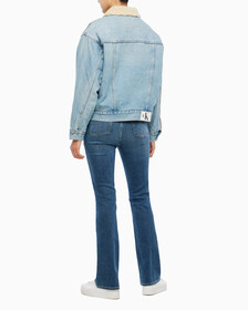Buy 여성 쉐르파 데님 자켓 in color 028A CHALKY BLU
