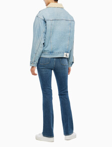 Buy 여성 쉐르파 데님 자켓 in color CHALKY BLUE