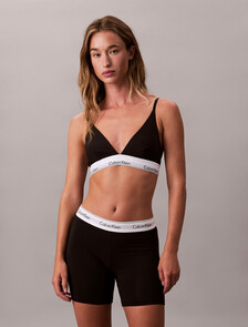 Buy 여성 아이콘 코튼 모달 박서 브리프 in color BLACK