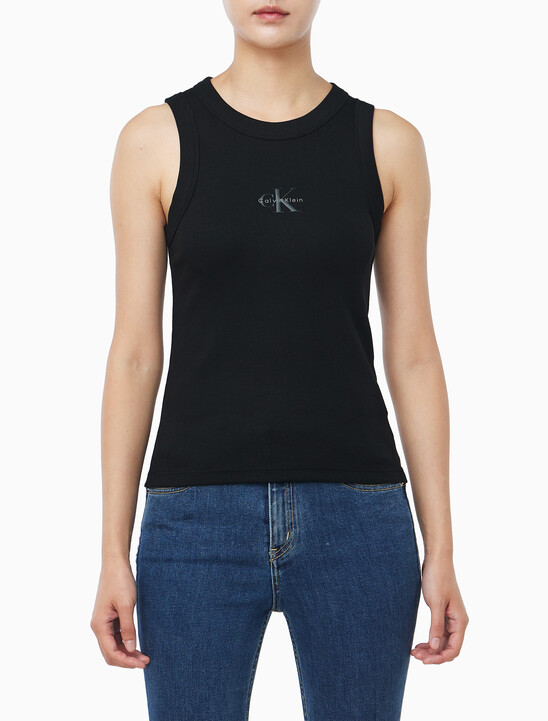 여성 모노그램 립 슬리브리스