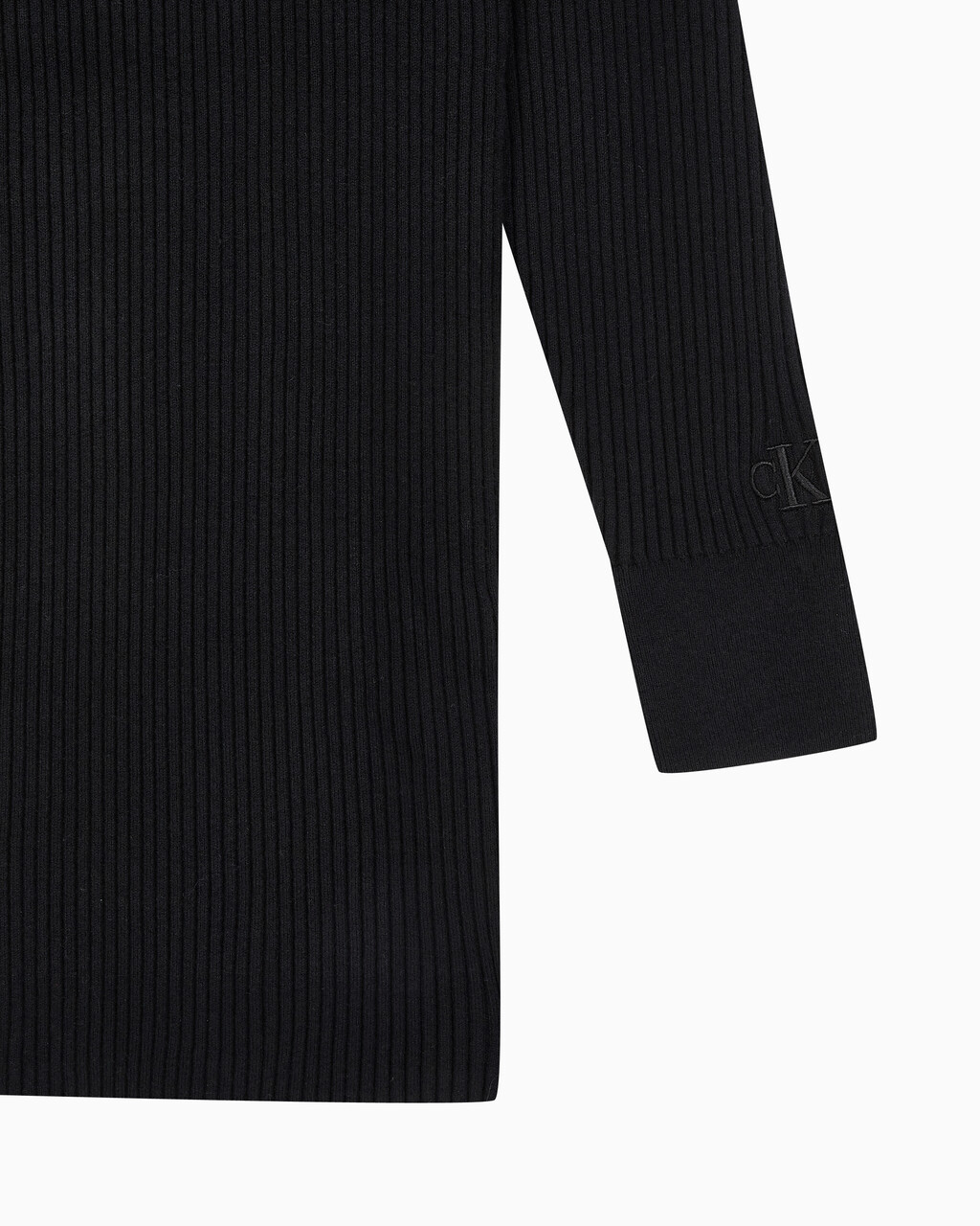 Buy 여성 롱 슬리브 2 in 1 스웨터 원피스 in color CK BLACK