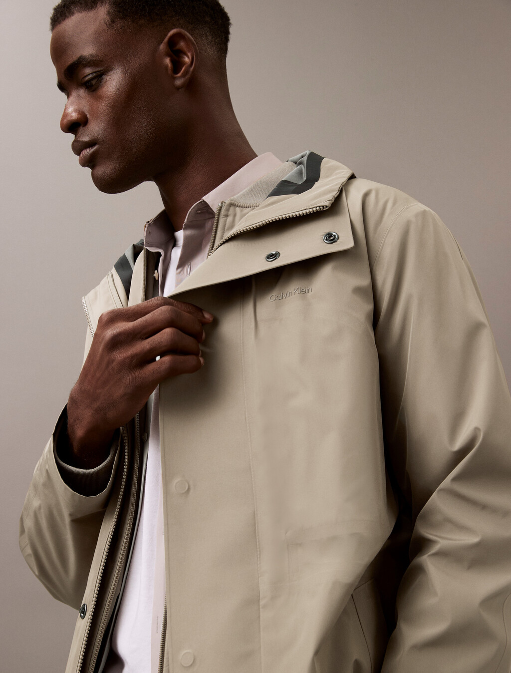 Buy 남성 롱슬리브 3 IN 1 자켓 in color KHAKI