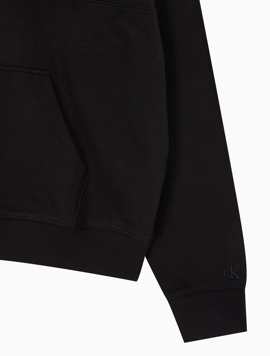 Buy 남성 롱슬리브 럭비 탑 in color CK BLACK