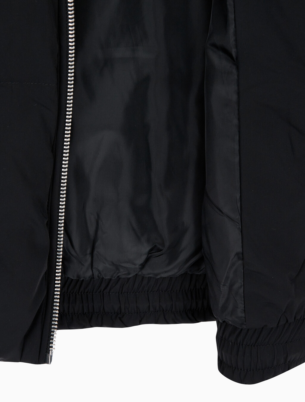 Buy 여성 다운 롱 지퍼 자켓 in color CK BLACK