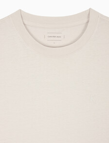 Buy 남성 오버핏 빈티지 워시 프린트 반팔 티셔츠 in color LIGHT BEIGE