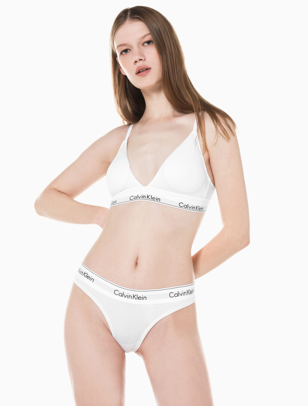 Buy 여성 모던 코튼 티팬티 in color WHITE