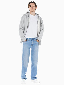 Buy 남성 90'S 스트레이트핏 라이트블루 데님 in color CHALKY BLUE