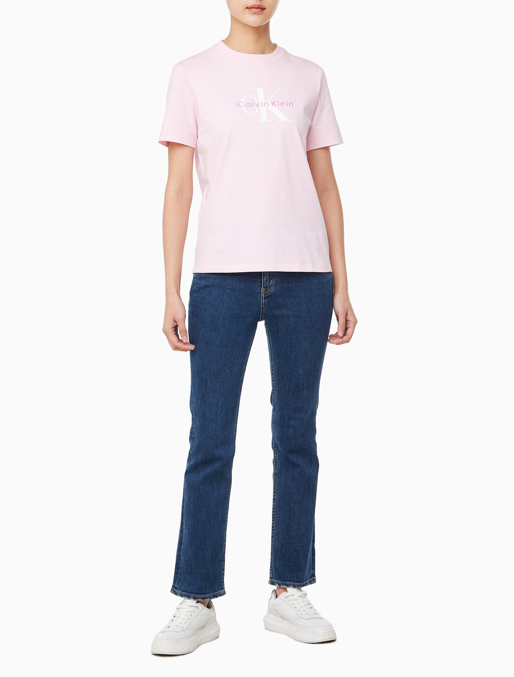 Buy 여성 히어로 모노그램 로고 반팔티셔츠 in color PASTEL PINK