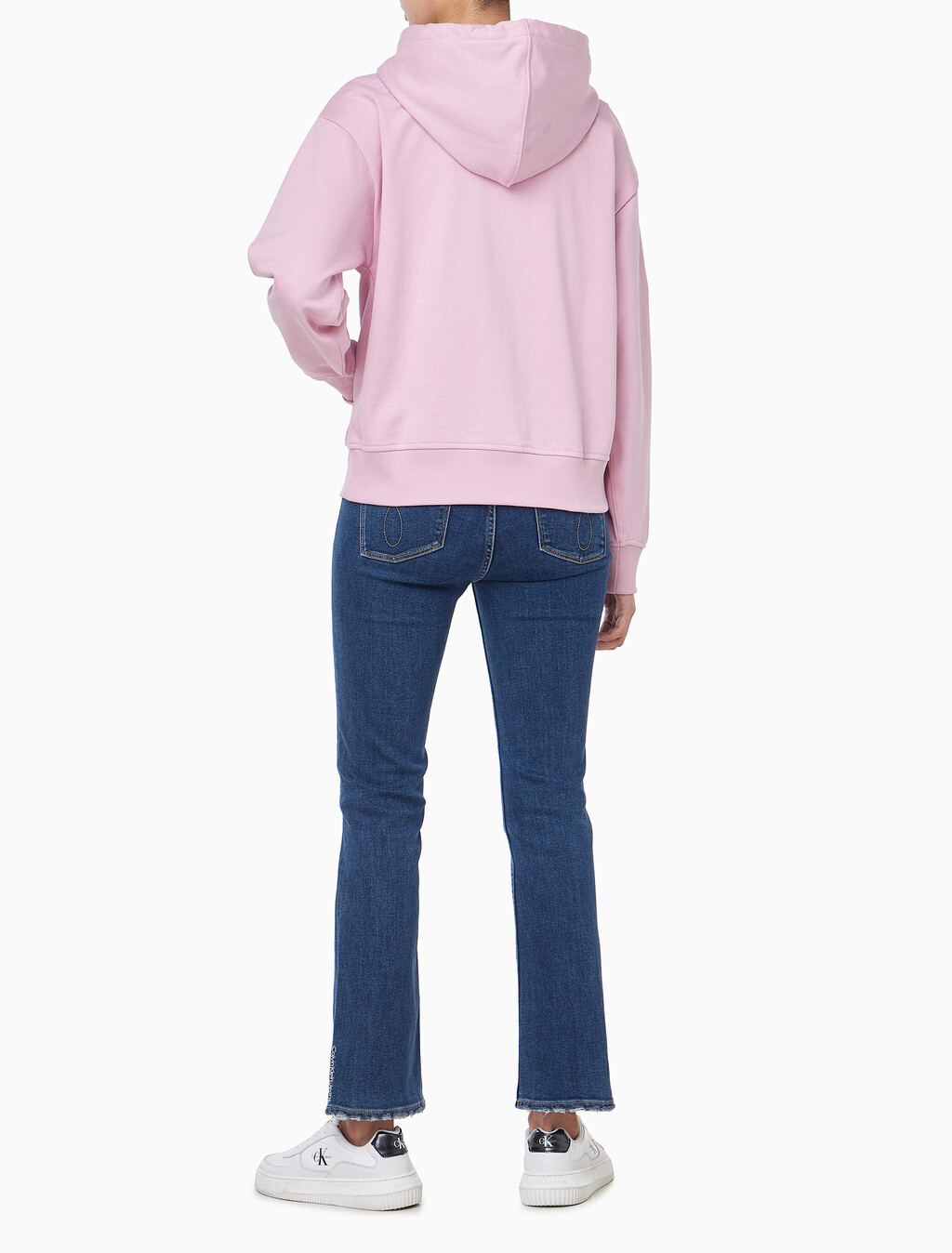 Buy 여성 모노그램 프렌치 태리 풀집업 후디 in color Pink