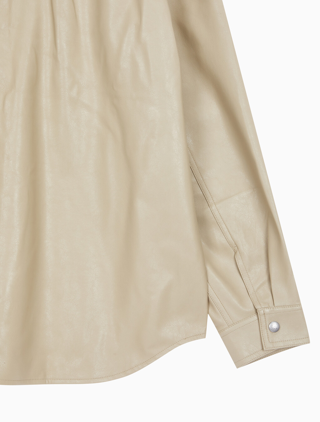 Buy 남성 릴렉스핏 매트 오버 셔츠 in color BEIGE