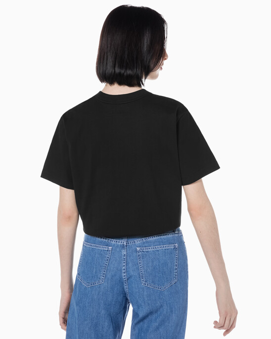 여성 릴렉스드 스탠다드로고 크루넥 반팔 티셔츠