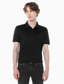 Buy 남성 톤온톤 로고 레귤러핏 폴로 반팔 티셔츠 in color CK BLACK