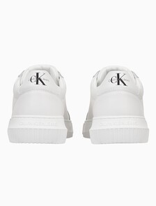 Buy 남성 말모 청키 컵솔 모노로고 스니커즈 in color WHITE/CORAL ORANGE