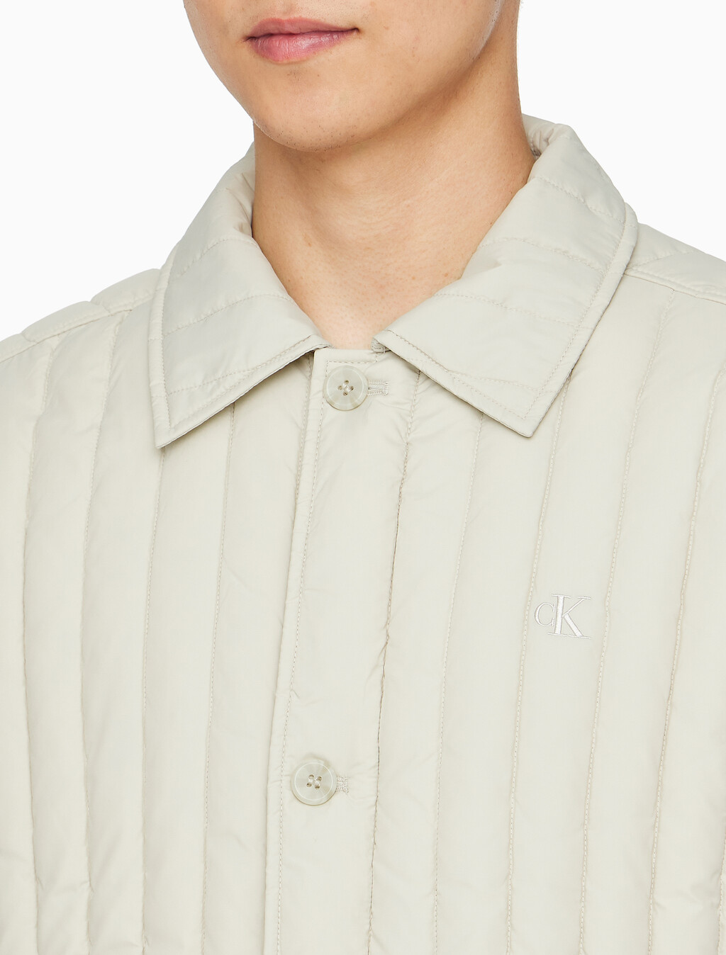 Buy 남성 울트라 라이트웨이트 패디드 자켓 in color BEIGE