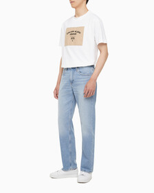 Buy 남성 90'S 스트레이트핏 라이트블루 데님 in color 028A CHALKY BLU