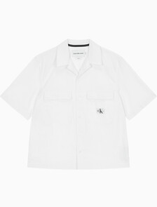 Buy 남성 릴렉스핏 시어서커 반팔 셔츠 in color BRIGHT WHITE