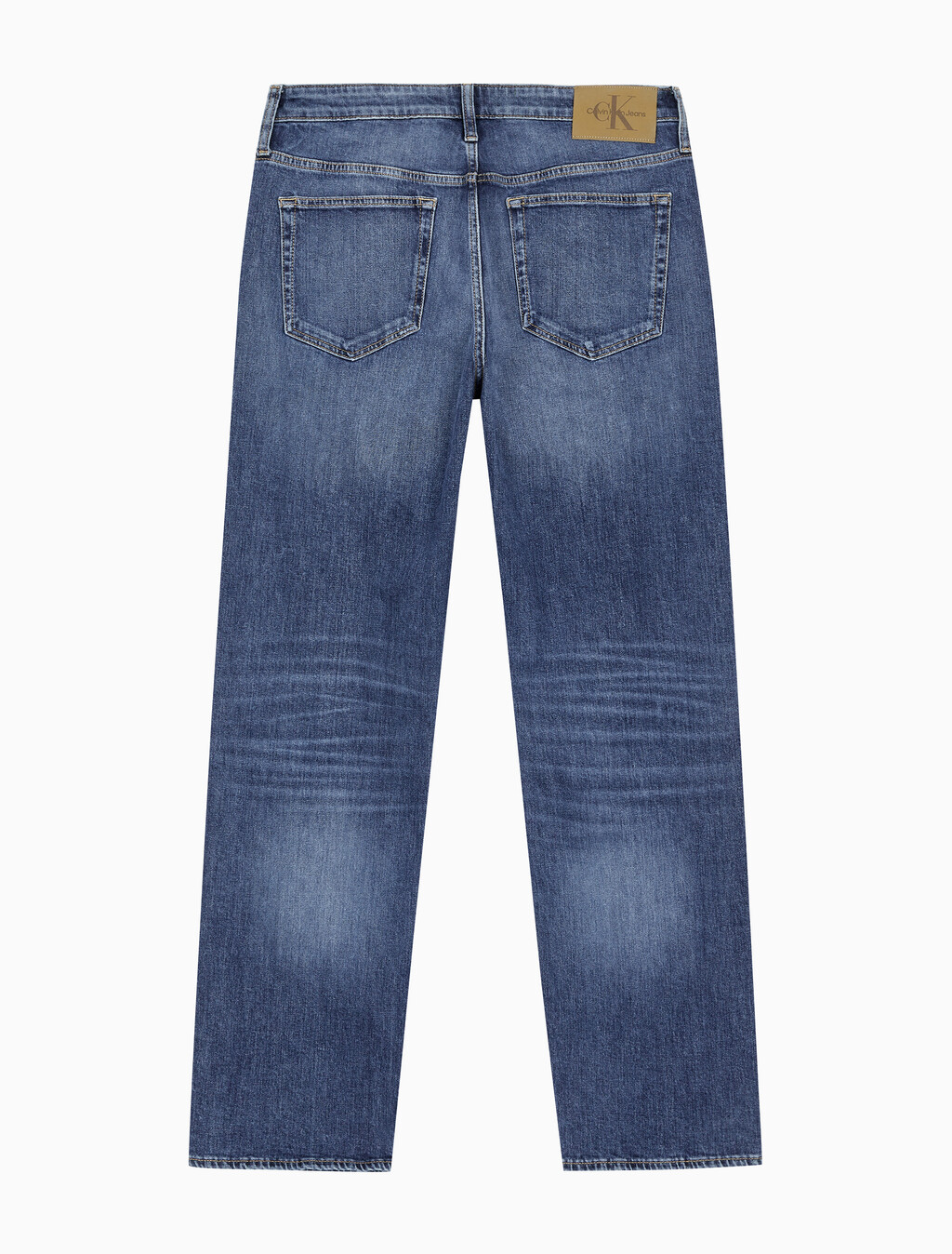 Buy 남성 90's 스트레이트핏 미드블루 데님 in color MID BLUE BACK EMBRO