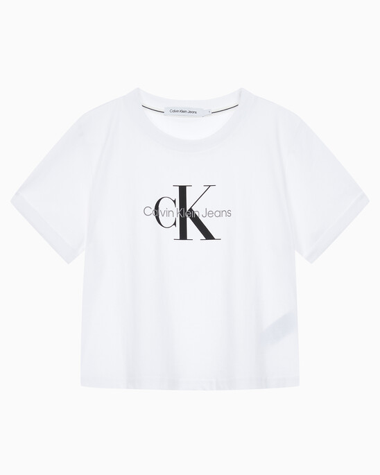 여성 모노그램 릴렉스핏 크롭 반팔 티셔츠