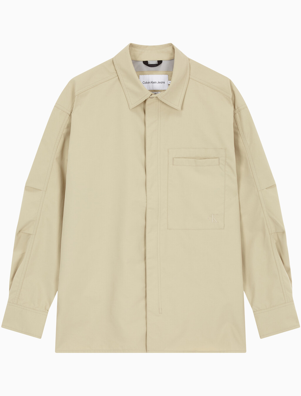 Buy 남성 유틸리티 기능성 집업 셔츠 in color PALE KHAKI